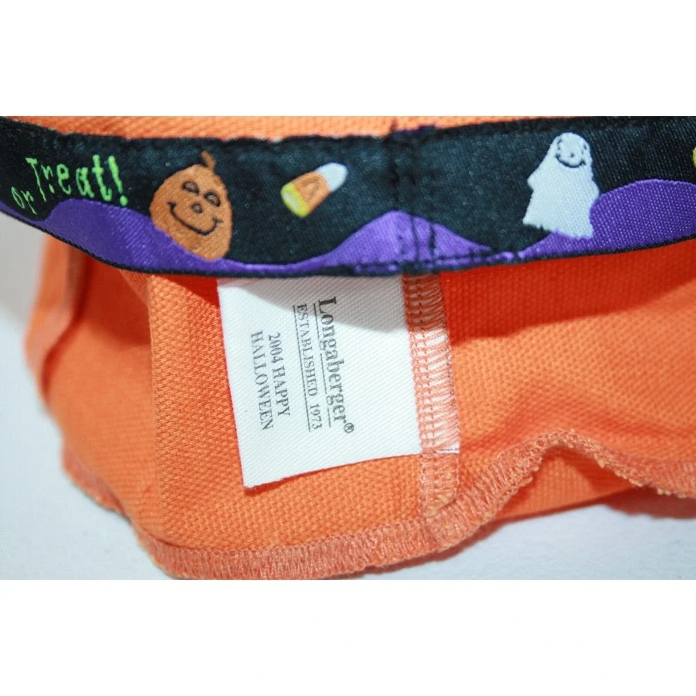 Longaberger 2004 Happy Halloween Basket Liner Orange‎ NEW